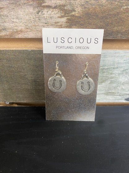 USED  Horseshoe Earrings  Silver