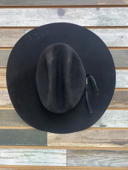 USED Serratelli Hat Co 4x Felt Hat 7 1/4 Black