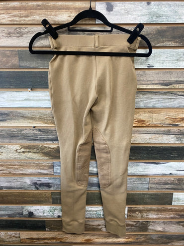 USED Tuffrider Knee Patch Breeches 12 Tan