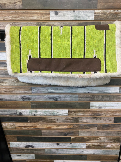 USED  Fleece Lined Pad 28"X30" Green