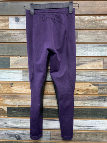 USED Kerrits Knee Patch Kids Breeches Small Purple