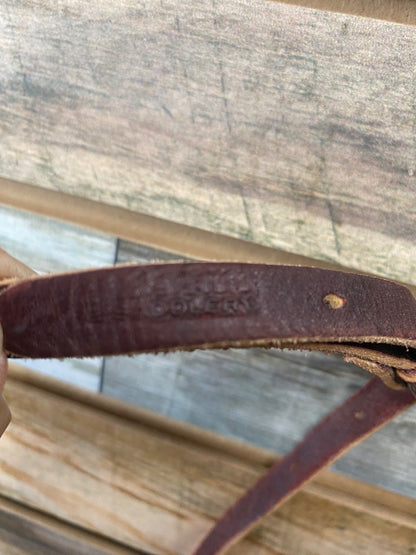 USED Martin Saddlery Rope Tiedown With Rubber Covered Nose Horse Brown/Cream