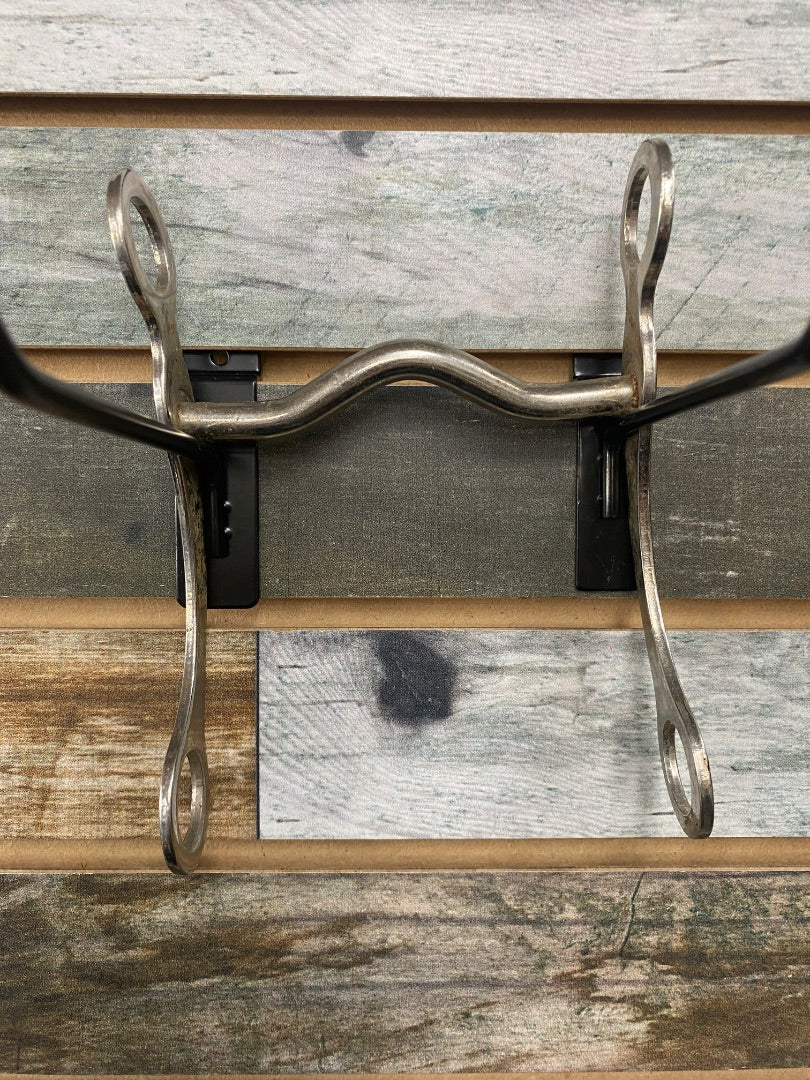 USED Golden Horseshoe Equestrian Curb Bit Low Port 5” Silver