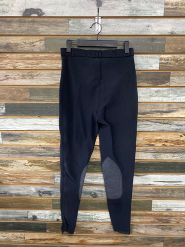 USED Cavalier Equestrian Knee Patch Breeches 28 Black