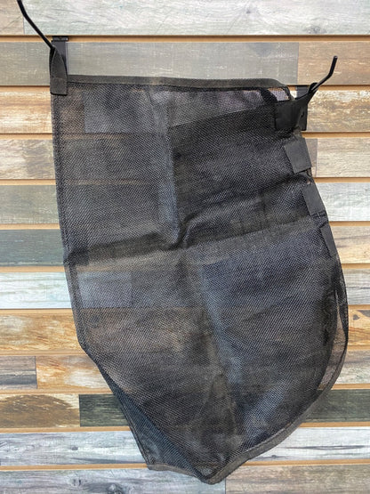 USED Golden Horseshoe Equestrian Neck Cover Nylon Mesh Horse Black