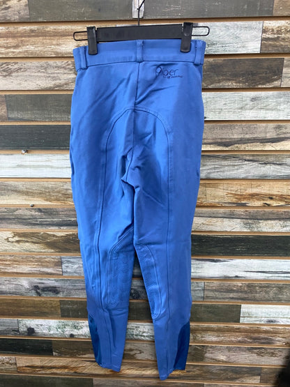 USED Piper By Smartpak Ladies English Breeches 24R Blue