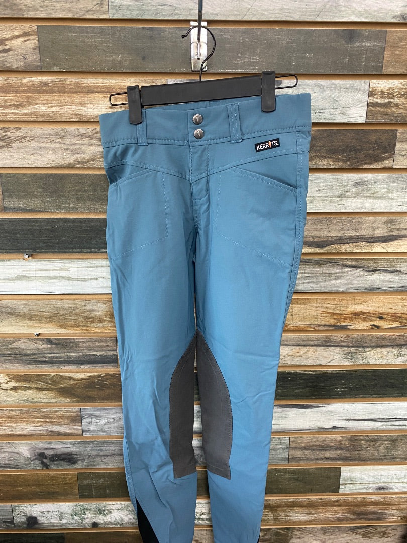 USED Kerrits Ladies English Breeches XS Blue