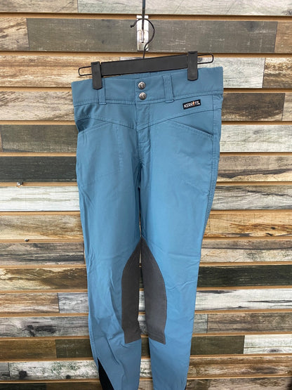 USED Kerrits Ladies English Breeches XS Blue