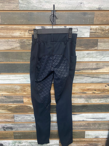 USED FitsT4 Youth Riding Tights XS Black