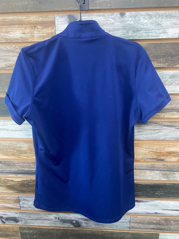 USED RJ Classics Short Sleeve Riding Top Large Navy/Pink