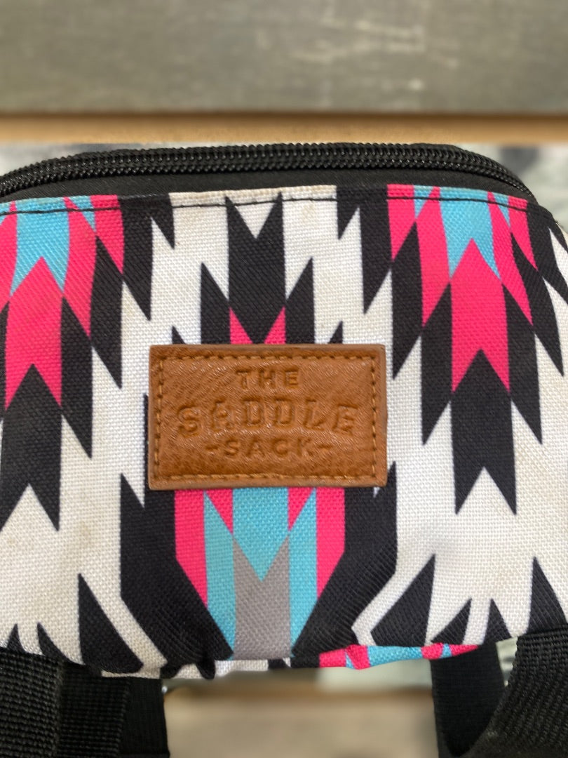 USED The Saddle Sack Horn Pouch – Aztec Print