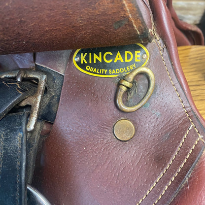 USED Kincade Jump Saddle 16 1/2" Red