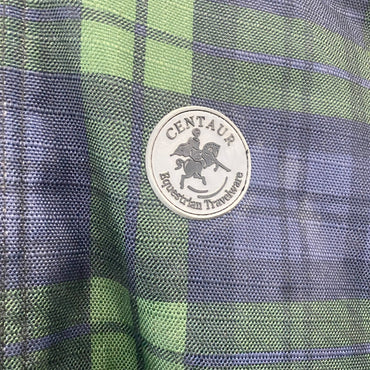 USED Centaur Blue Plaid Garment Bag  Blue Plaid