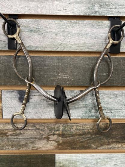 USED Josey Mitchell Long Shank Smooth Snaffle Bit – 5.5” Mouthpiece