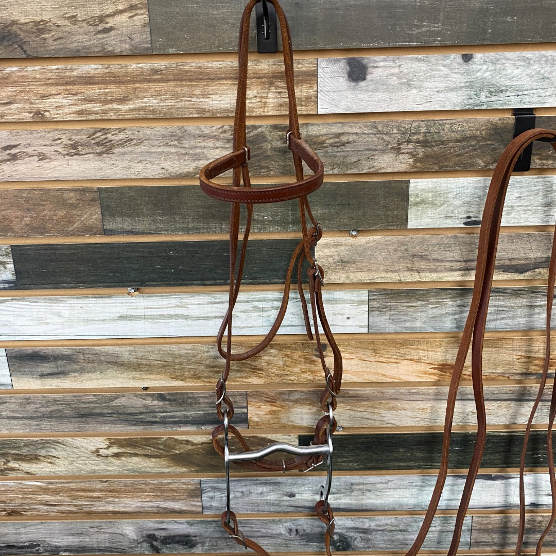 USED Weaver Western Headstall Horse Medium Oil