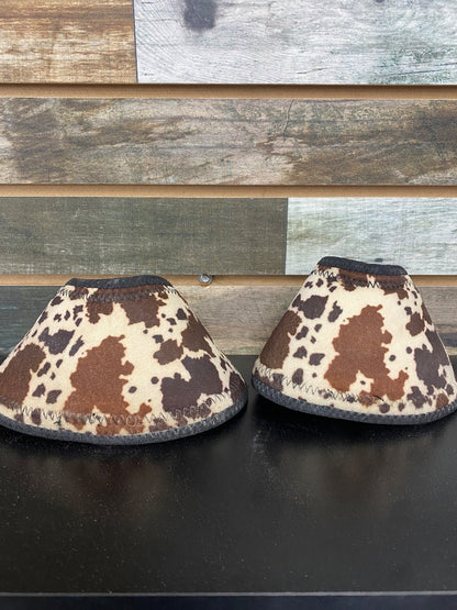 USED Tacktical No-Turn Bell Boots – Cowhide Print