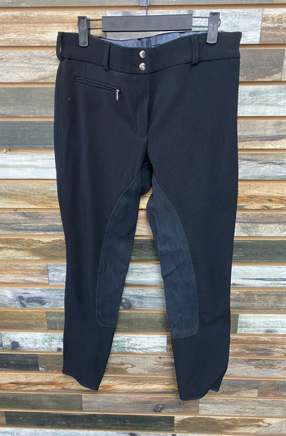 USED Tuffrider Ladies English Fullseat Breech 32 Black