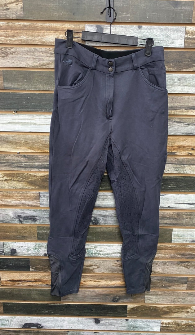 USED Smartpak Piper Ladies English Fullseat Breech 34 Grey