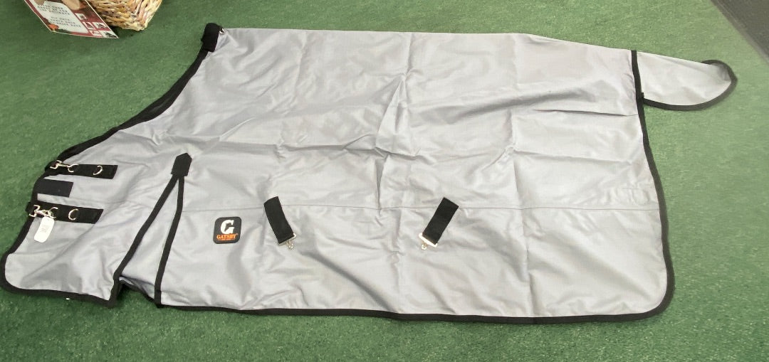 USED Gatsby 1200D Waterproof Turnout Sheet 75" Grey