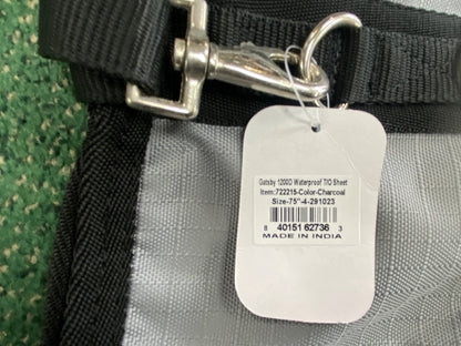 USED Gatsby 1200D Waterproof Turnout Sheet 75" Grey