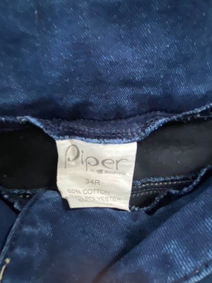 USED Smartpak Piper Ladies English KnnePatch Breech 34 Denim
