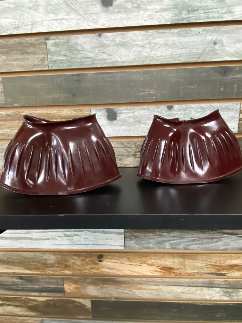 USED Saxon Velcro Bell Boots XL Red