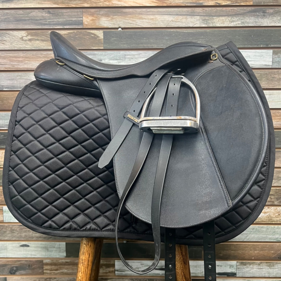 USED Wintec Wide All Purpose Saddle 17” Black