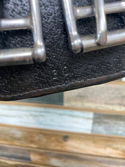 USED Henri De Rivel Dressage Girth Leather 32" Dark Oil