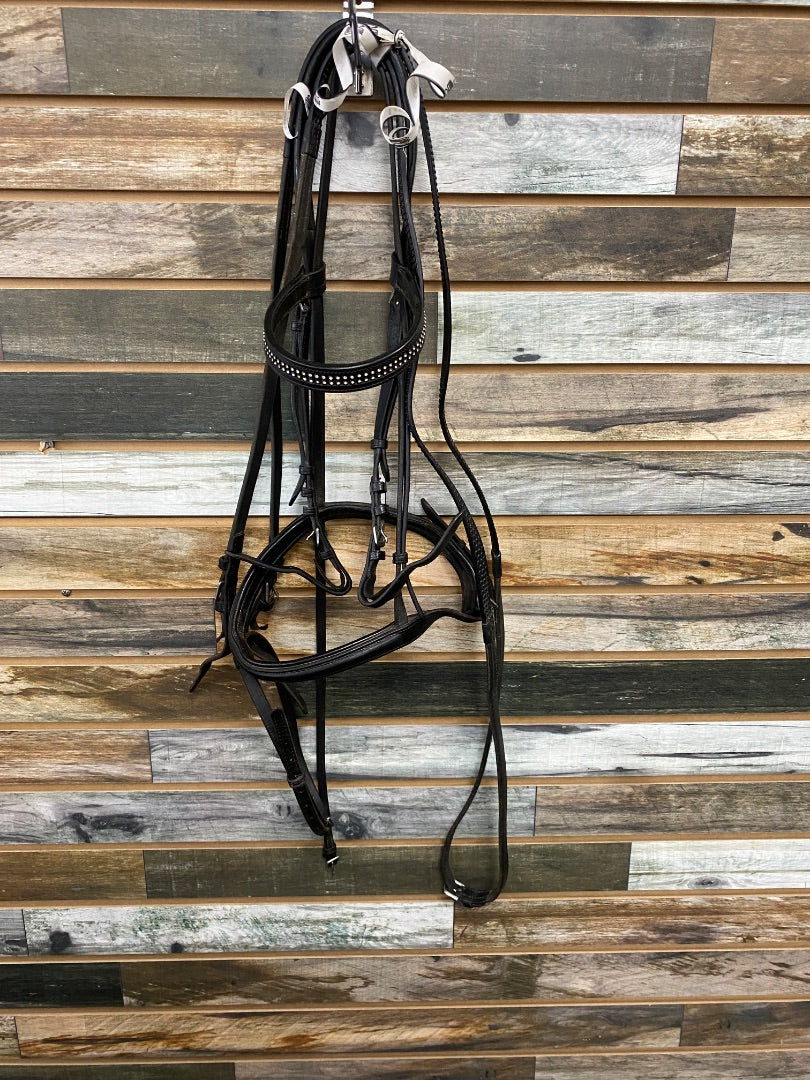 USED Nunn Finer Black Dressage Padded w/Flash XFull Black