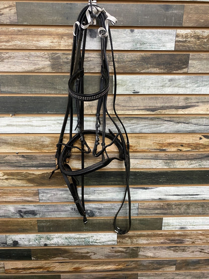 USED Nunn Finer Black Dressage Padded w/Flash XFull Black