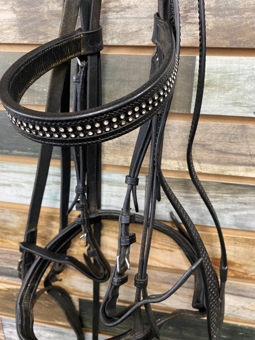 USED Nunn Finer Black Dressage Padded w/Flash XFull Black