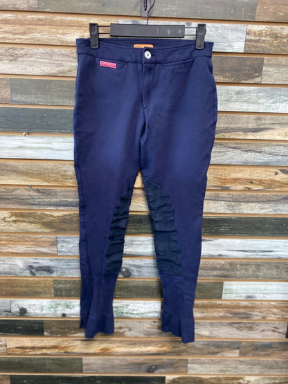 USED ModJods Youth Knee Patch Breeches 30 Navy