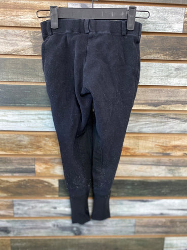 USED Tuffrider Youth Knee Patch Breeches 6 Black