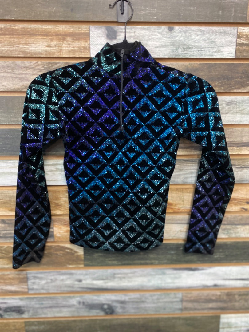 USED Hobby Horse Youth Western Show Top Small Multicolor