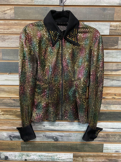 USED  Youth Western Show Top Small Rainbow