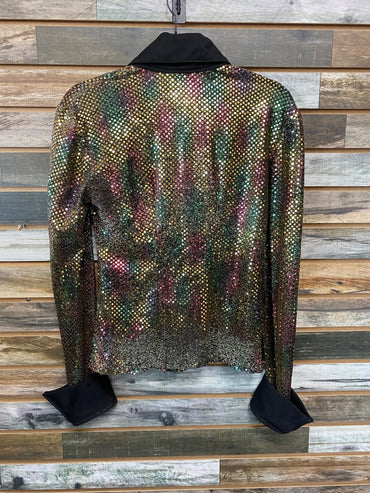 USED  Youth Western Show Top Small Rainbow