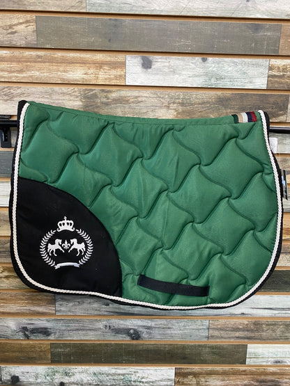 USED Equine Couture All Purpose Saddle Pad Full Green