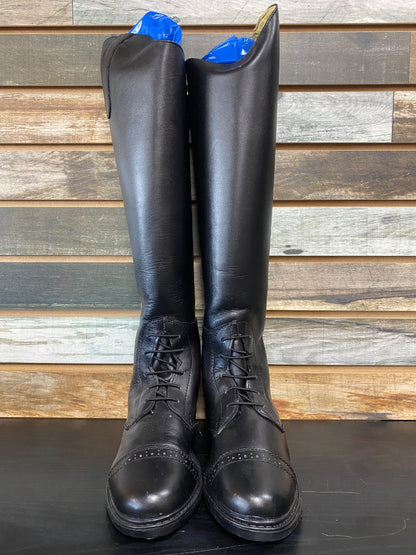 USED Tuffrider Youth Field Boot 5 Regular Wide Black