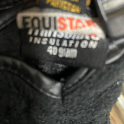 USED Equistar Youth English Riding gloves 5 Black