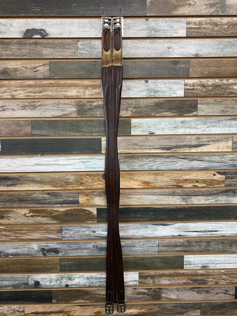 USED Crumps English Leather Girth 46" Havana