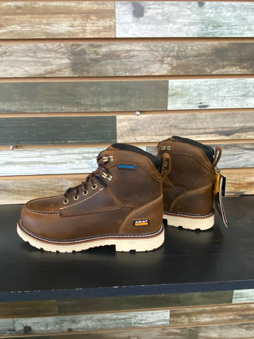 USED Ariat Rebar Lift H2O Round Toe 8.5 Wide Brown