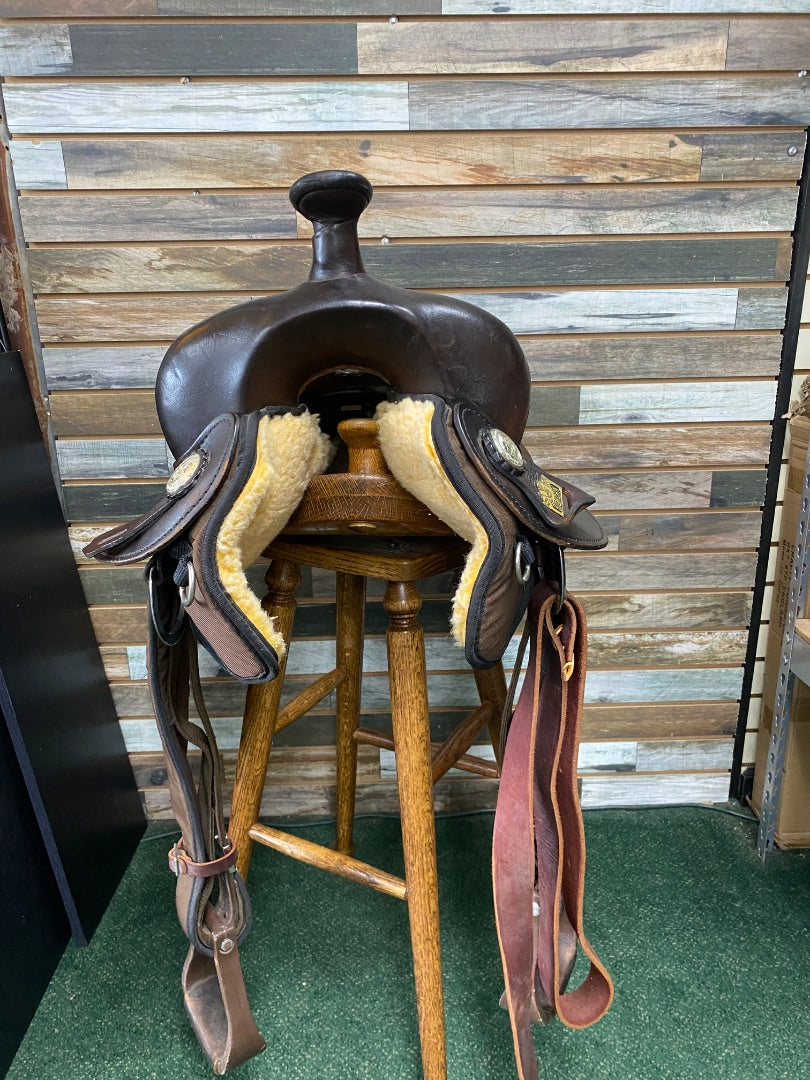 USED Big Horn Western Trail/Pleasure Saddle 15” Dark Oil