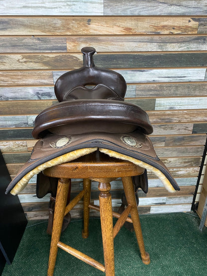 USED Big Horn Western Trail/Pleasure Saddle 15” Dark Oil