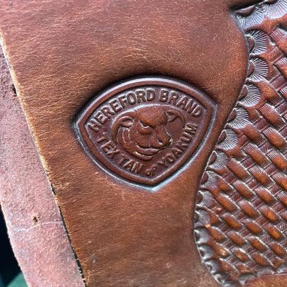 USED Hereford Roping Saddle 15 1/2" Medium Oil
