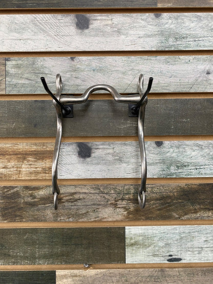 USED Eldonian Walking Horse Curb Bit High Port 5” Silver