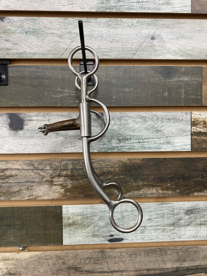 USED Reinsman Western Bit Jointed Curb 5” Silver/Copper