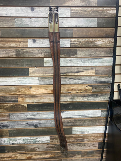 USED Crump English Leather Girth 46” Dark Oil