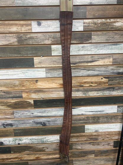 USED Crump English Leather Girth 46” Dark Oil