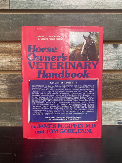 USED James M Giffin Horse Owner’s Veterinary Handbook  Red