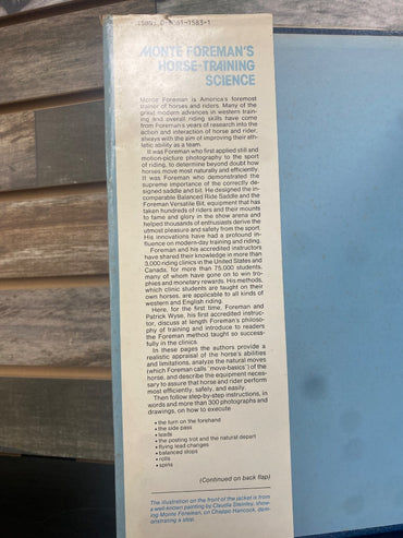 USED  Monte Foremans Horse Training Science by Monte Foremen